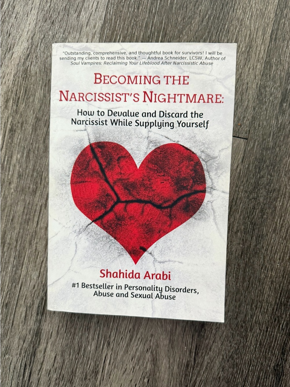 Becoming the Narcissist's Nightmare by Shahida Arabi - Red Heart Cover